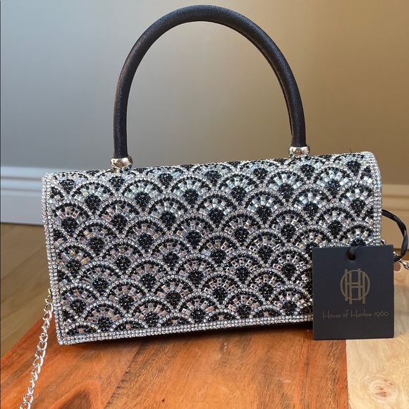 House of Harlow 1960 Handbags - House of Harlow 1960 Black and Silver Classy Evening Bag! NWT!